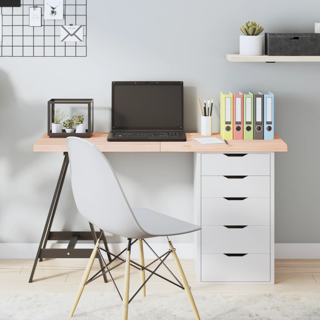 Berkfield Table Top 120x50x4 cm Untreated Solid Wood Oak