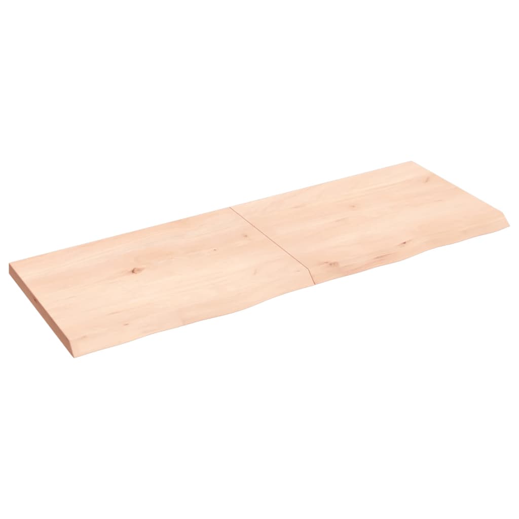 Berkfield Table Top 140x50x4 cm Untreated Solid Wood Oak