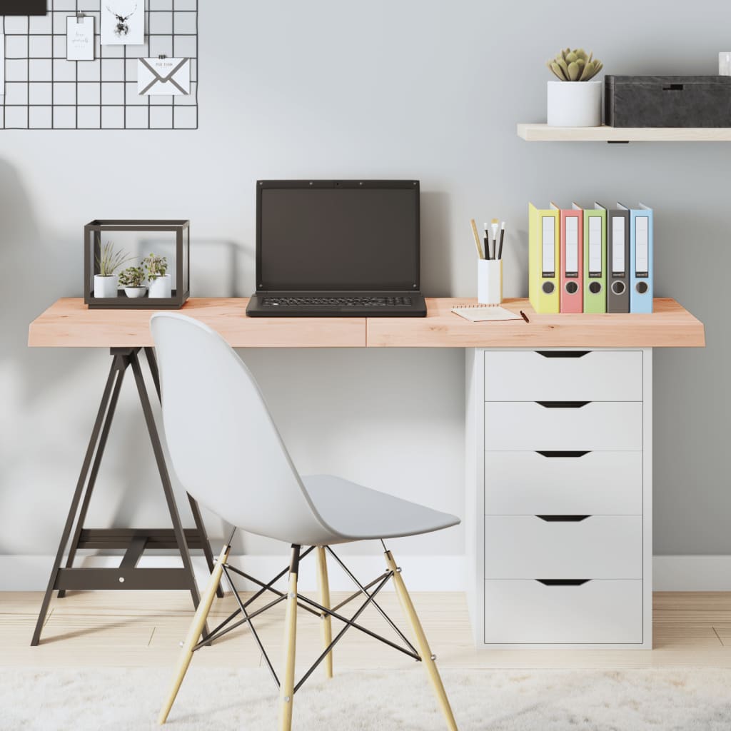 Berkfield Table Top 140x50x6 cm Untreated Solid Wood Oak