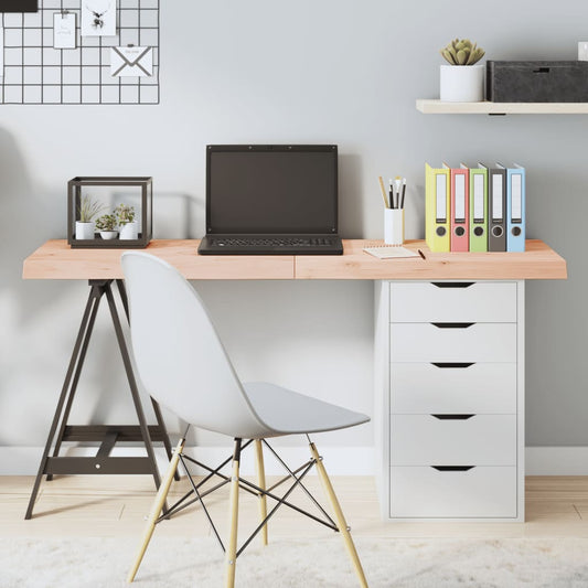 Berkfield Table Top 140x60x6 cm Untreated Solid Wood Oak