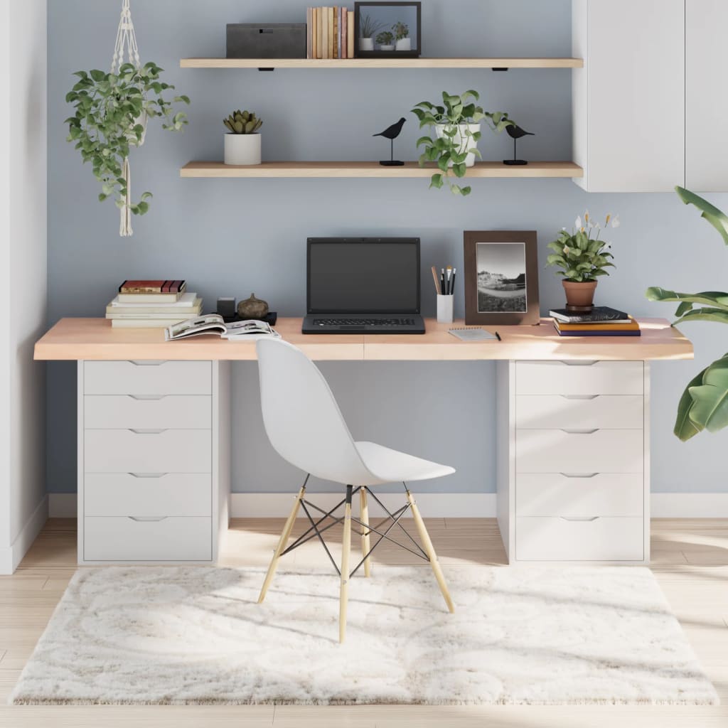 Berkfield Table Top 200x50x6 cm Untreated Solid Wood Oak