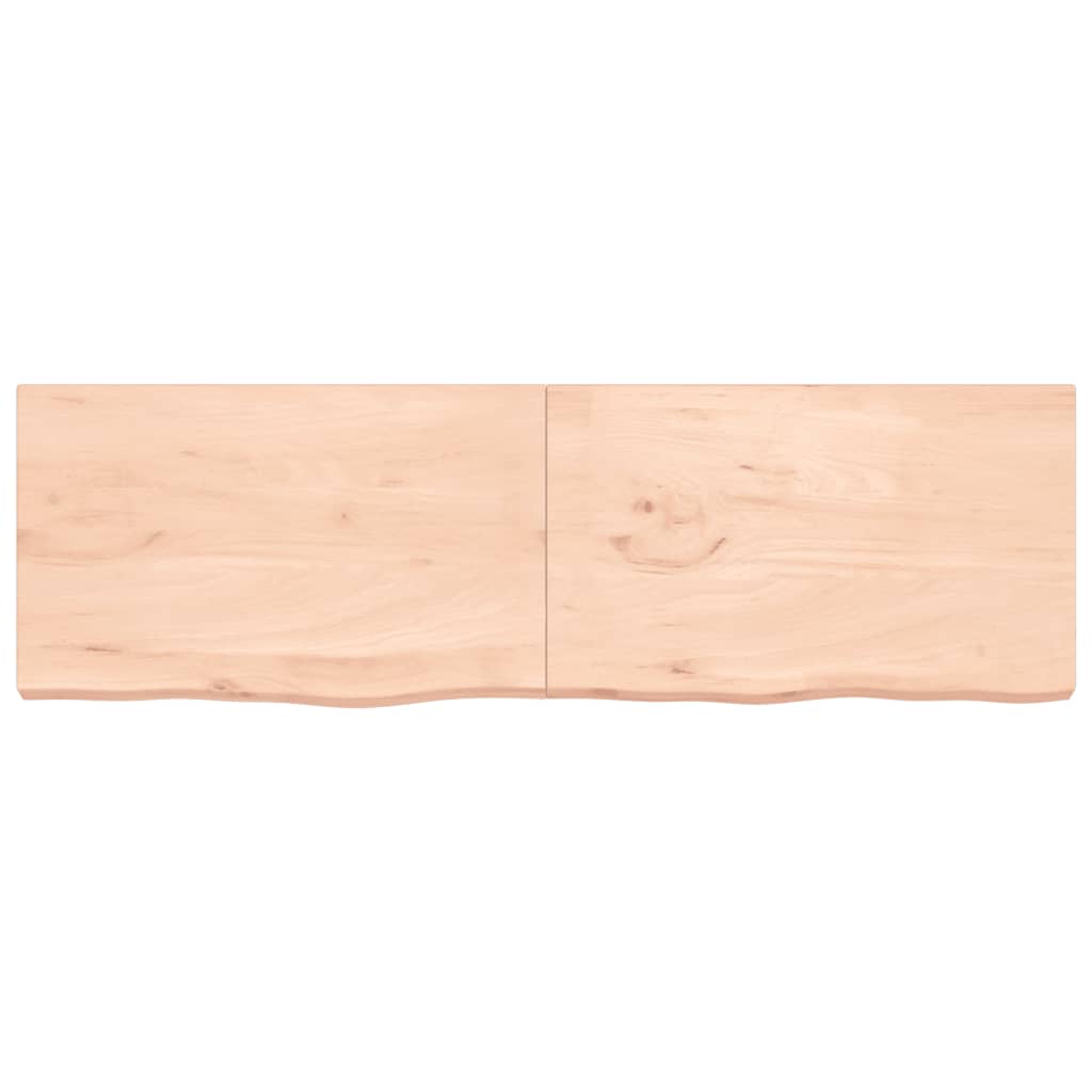 Berkfield Table Top 200x60x6 cm Untreated Solid Wood Oak