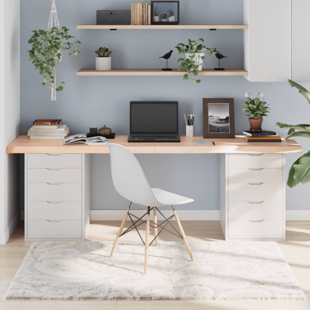 Berkfield Table Top 220x50x6 cm Untreated Solid Wood Oak