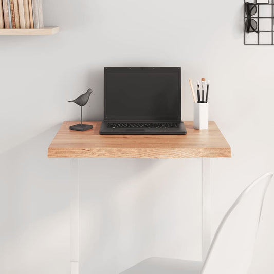 Berkfield Table Top Light Brown 60x50x4 cm Treated Solid Wood Oak
