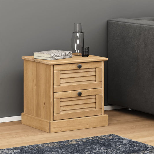 Berkfield Bedside Cabinet VIGO 42x35x40 cm Solid Wood Pine