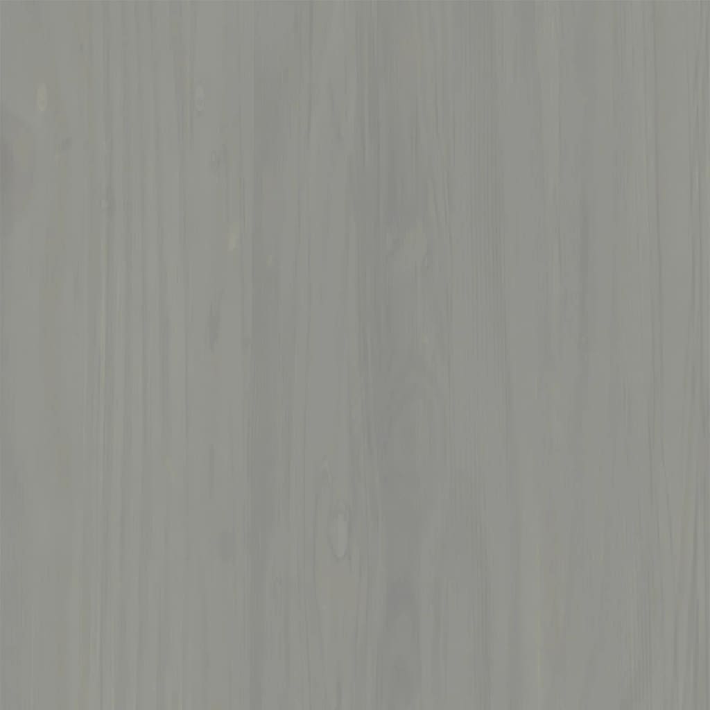 Berkfield Bedside Cabinet VIGO Grey 42x35x40 cm Solid Wood Pine