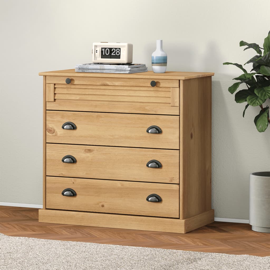 Berkfield Chest of Drawers VIGO 80x40x76 cm Solid Wood Pine