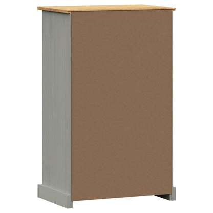 Berkfield Shoe Cabinet VIGO 60x35x96 cm Grey Solid Wood Pine