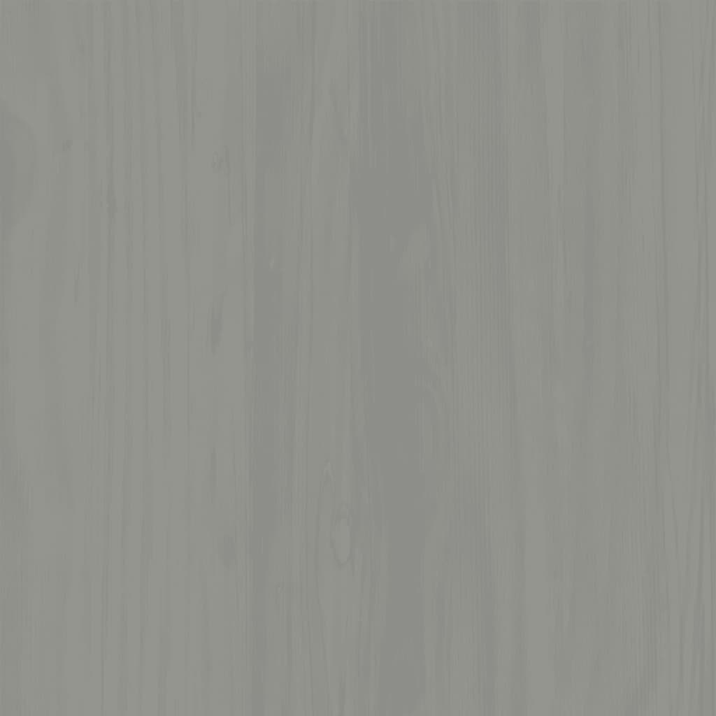 Berkfield Shoe Cabinet VIGO 60x35x96 cm Grey Solid Wood Pine