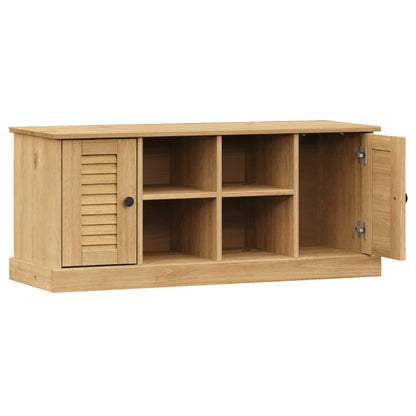 Berkfield Shoe Bench VIGO 106x35x40 cm Solid Wood Pine