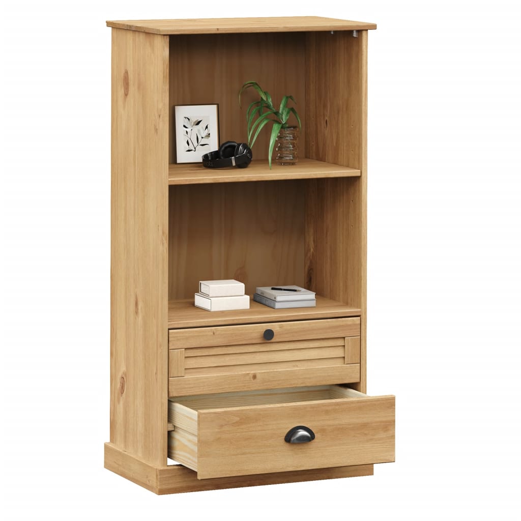 Berkfield Bookcase VIGO 60x35x114.5 cm Solid Wood Pine