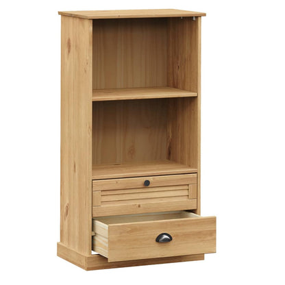 Berkfield Bookcase VIGO 60x35x114.5 cm Solid Wood Pine