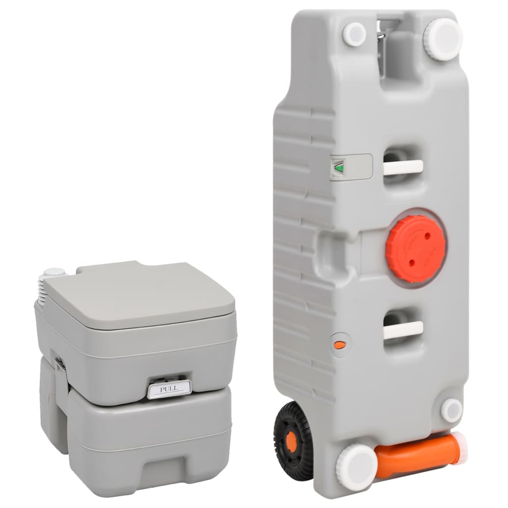 Berkfield Portable Camping Toilet and Water Tank Set