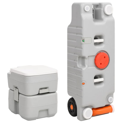 Berkfield Portable Camping Toilet and Water Tank Set