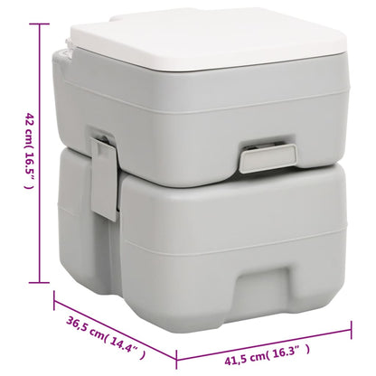 Berkfield Portable Camping Toilet and Water Tank Set