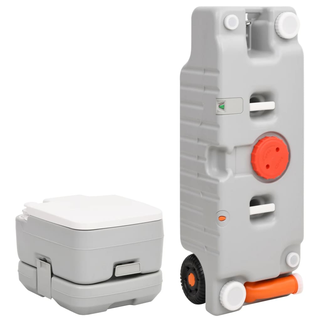 Berkfield Portable Camping Toilet and Water Tank Set