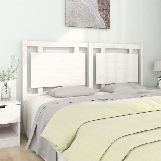 Berkfield Headboard White 165.5x4x100 cm Solid Wood Pine