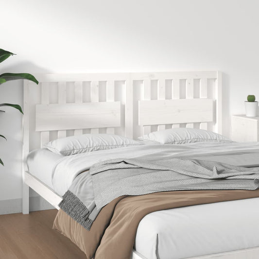 Berkfield Headboard White 165.5x4x100 cm Solid Wood Pine