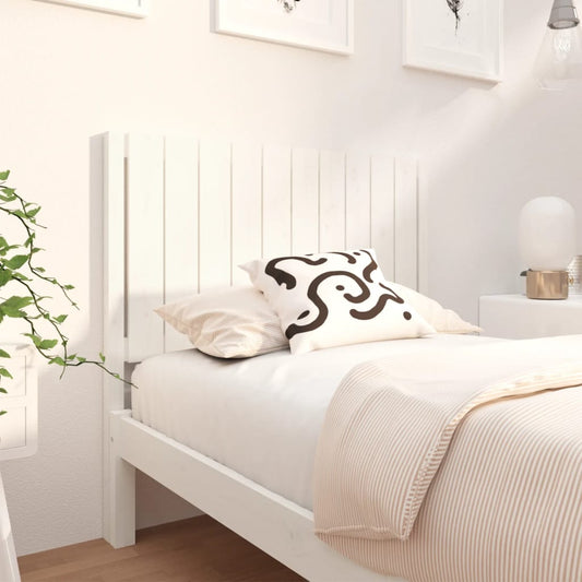Berkfield Headboard White 105.5x4x100 cm Solid Wood Pine