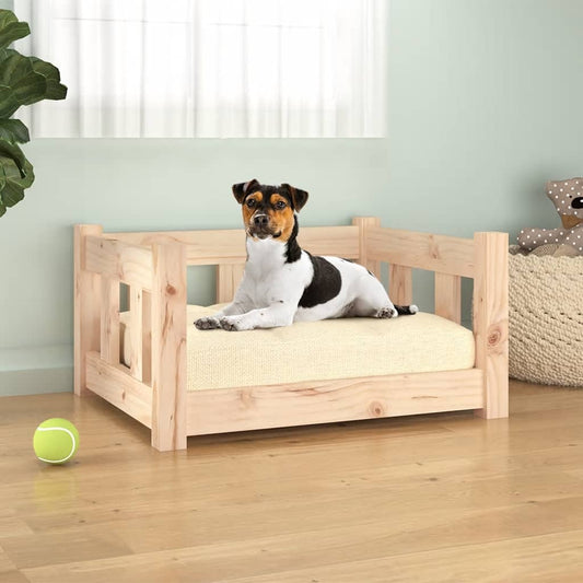 Berkfield Dog Bed 55.5x45.5x28 cm Solid Wood Pine