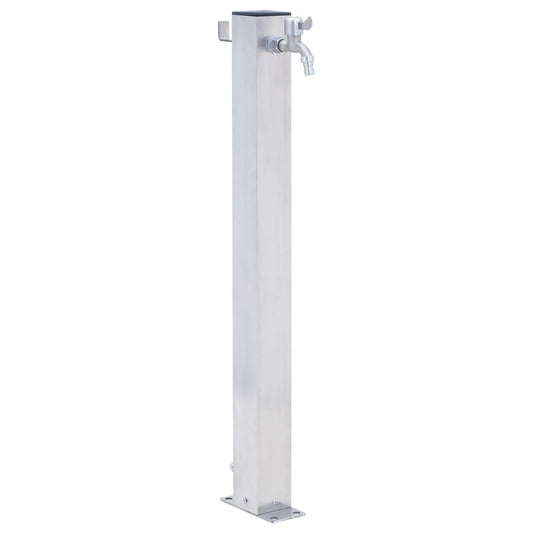 Berkfield Garden Water Column 60 cm Stainless Steel Square