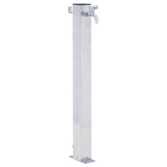 Berkfield Garden Water Column 100 cm Stainless Steel Square