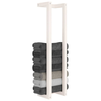 Berkfield Towel Rack White 23x18x90 cm Solid Wood Pine