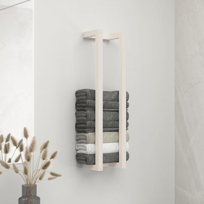 Berkfield Towel Rack White 23x18x90 cm Solid Wood Pine