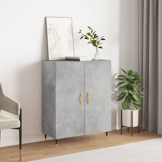 Berkfield Sideboard Concrete Grey 69.5x34x90 cm Engineered Wood