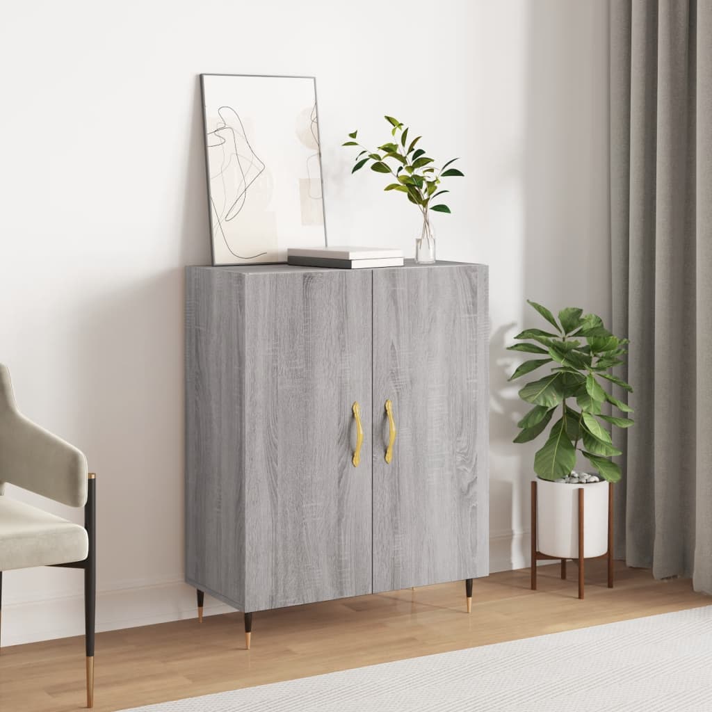 Berkfield Sideboard Grey Sonoma 69.5x34x90 cm Engineered Wood