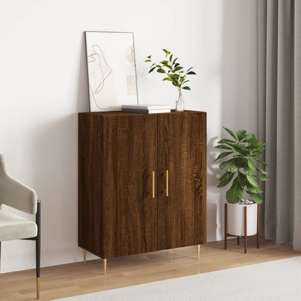 Berkfield Sideboard Brown Oak 69.5x34x90 cm Engineered Wood