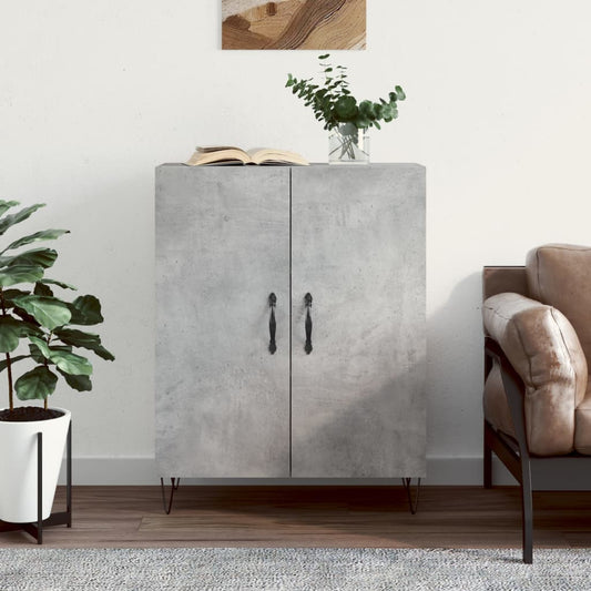 Berkfield Sideboard Concrete Grey 69.5x34x90 cm Engineered Wood
