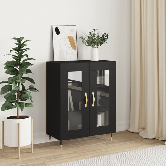 Berkfield Sideboard Black 69.5x34x90 cm Engineered Wood