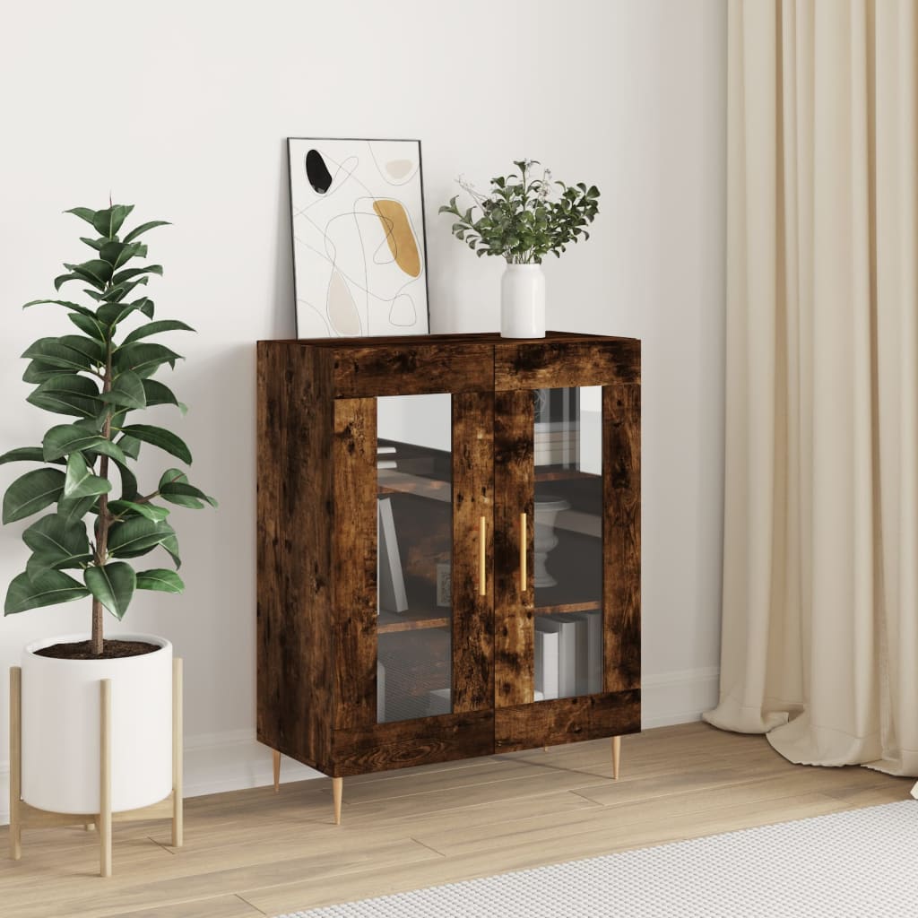 Berkfield Sideboard Smoked Oak 69.5x34x90 cm Engineered Wood