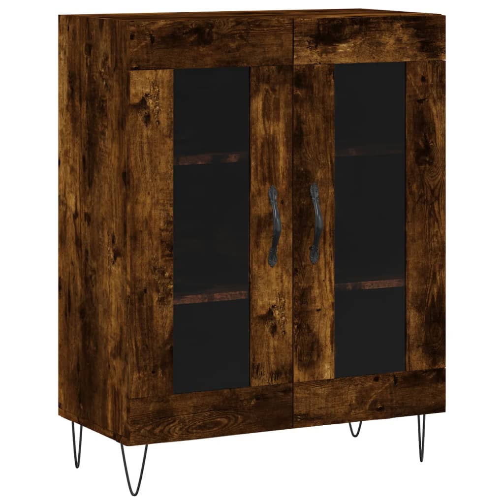 Berkfield Sideboard Smoked Oak 69.5x34x90 cm Engineered Wood