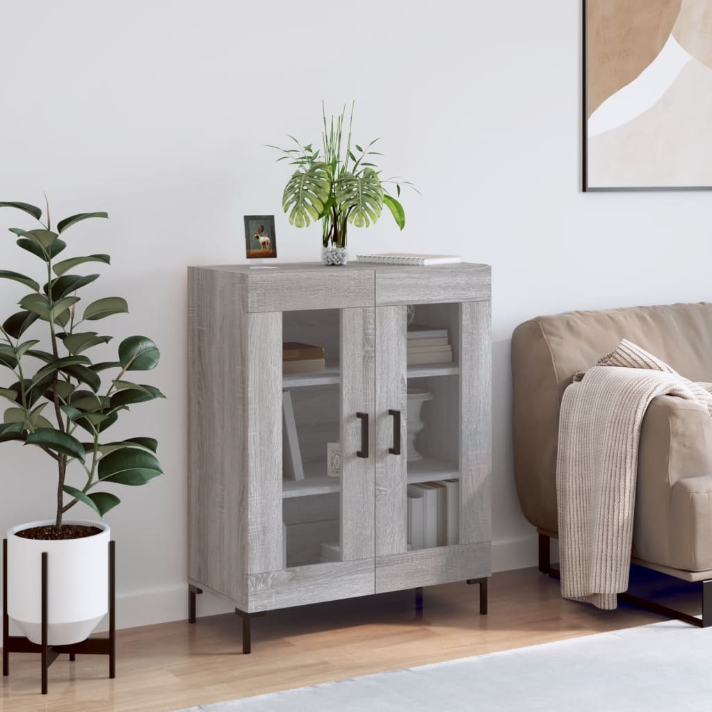 Berkfield Sideboard Grey Sonoma 69.5x34x90 cm Engineered Wood