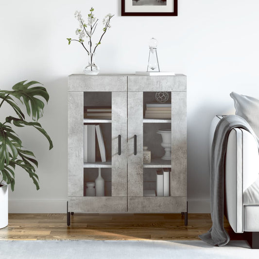Berkfield Sideboard Concrete Grey 69.5x34x90 cm Engineered Wood