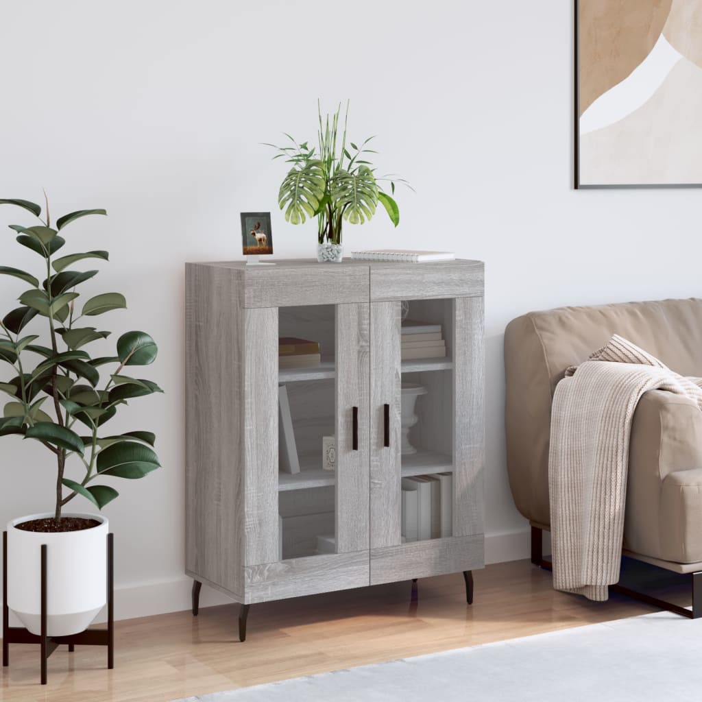 Berkfield Sideboard Grey Sonoma 69.5x34x90 cm Engineered Wood