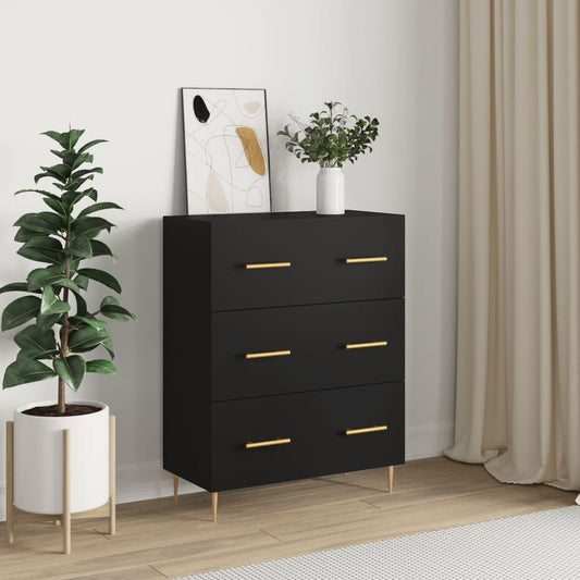 Berkfield Sideboard Black 69.5x34x90 cm Engineered Wood