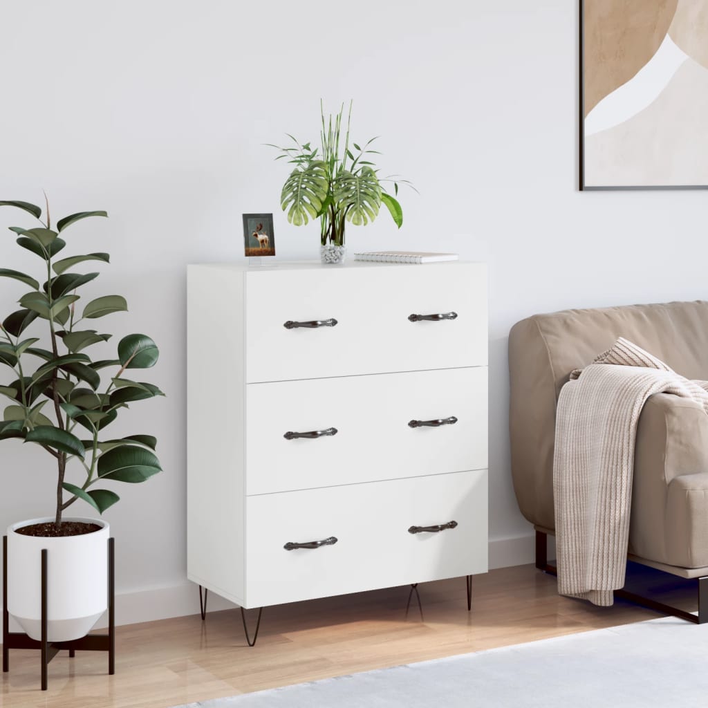 Berkfield Sideboard White 69.5x34x90 cm Engineered Wood