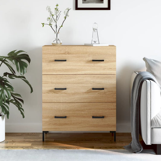 Berkfield Sideboard Sonoma Oak 69.5x34x90 cm Engineered Wood