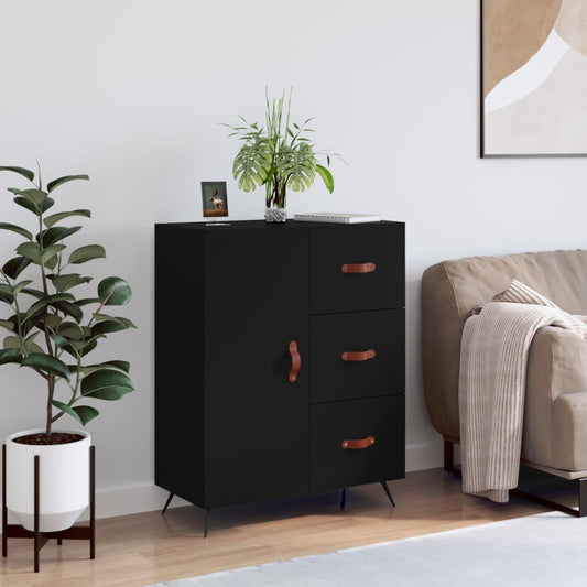 Berkfield Sideboard Black 69.5x34x90 cm Engineered Wood