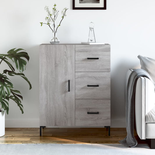 Berkfield Sideboard Grey Sonoma 69.5x34x90 cm Engineered Wood