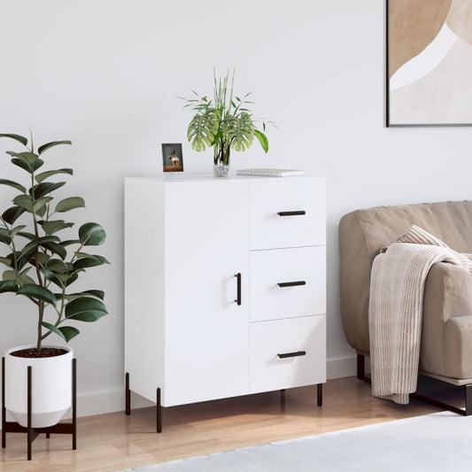 Berkfield Sideboard High Gloss White 69.5x34x90 cm Engineered Wood