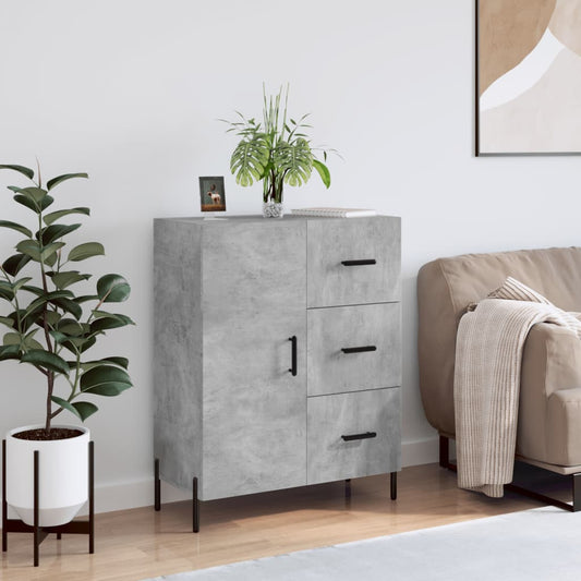 Berkfield Sideboard Concrete Grey 69.5x34x90 cm Engineered Wood