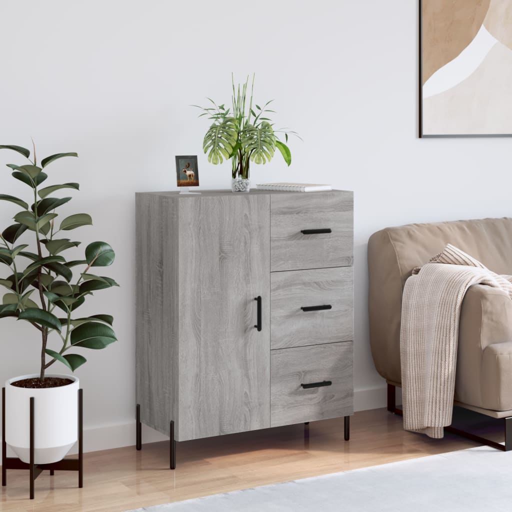 Berkfield Sideboard Grey Sonoma 69.5x34x90 cm Engineered Wood