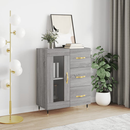 Berkfield Sideboard Grey Sonoma 69.5x34x90 cm Engineered Wood