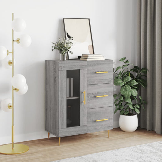 Berkfield Sideboard Grey Sonoma 69.5x34x90 cm Engineered Wood
