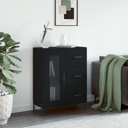 Berkfield Sideboard Black 69.5x34x90 cm Engineered Wood