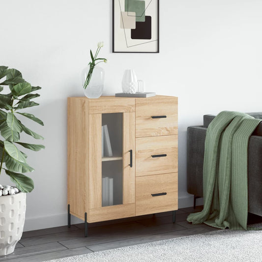 Berkfield Sideboard Sonoma Oak 69.5x34x90 cm Engineered Wood